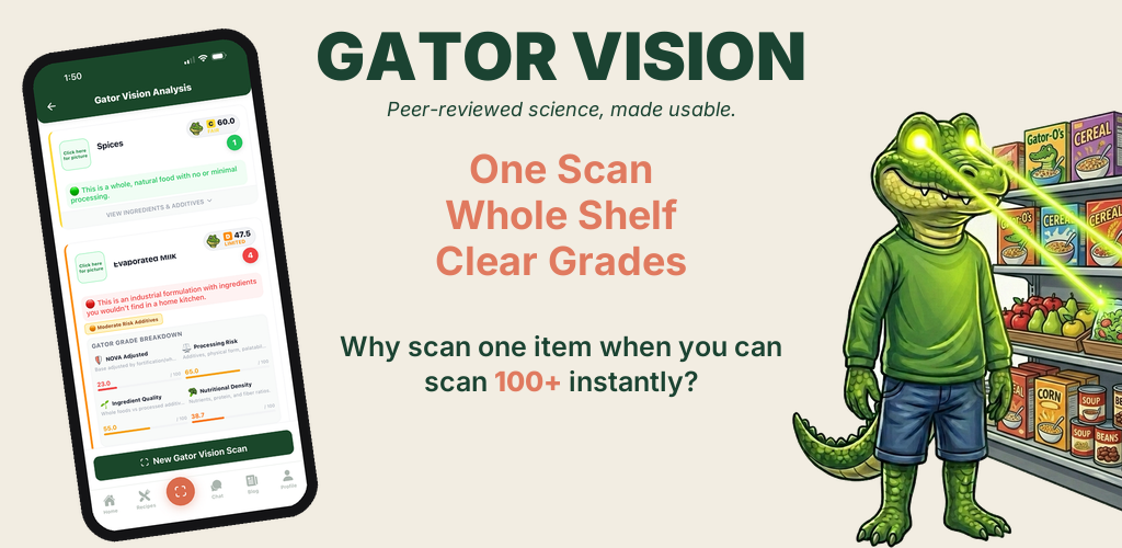 Gator Vision — one scan reads a whole shelf and grades every product with Gator Grade